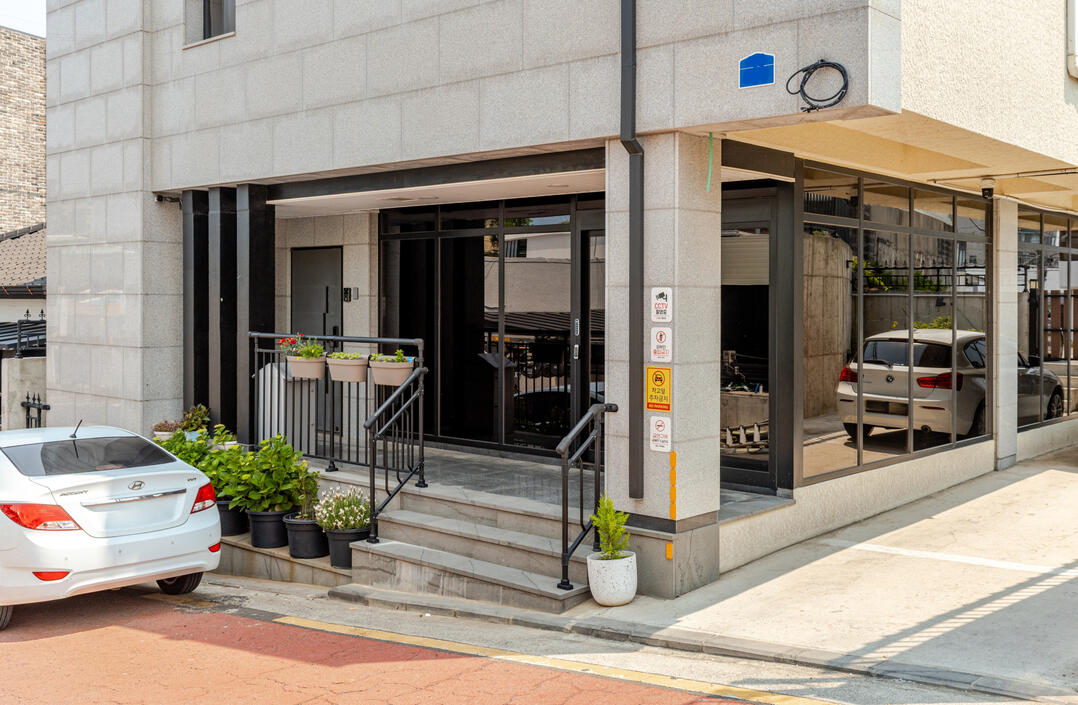 The building where you will stay